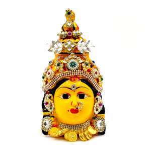 Varalakshmi Amma Face with Pearls (8.5 Inches)